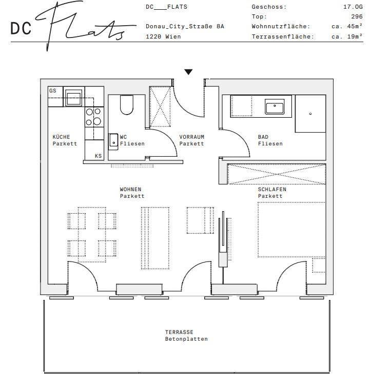Plan_1220, Donau City S 8A_OG17_TOP 296