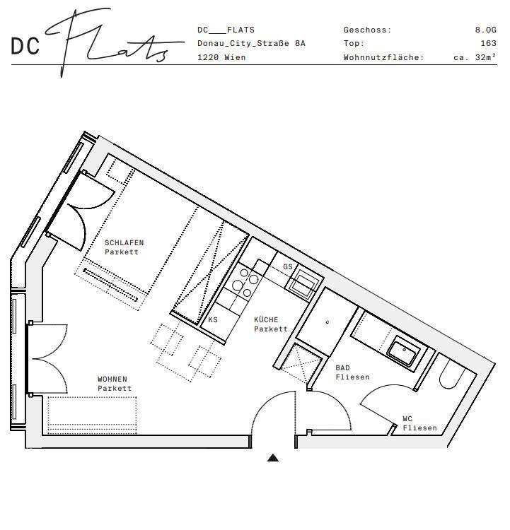 Plan_1220, Donau City S 8A_OG08_TOP 163