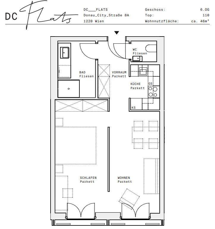 Plan_1220, Donau City S 8A_OG06_TOP 110