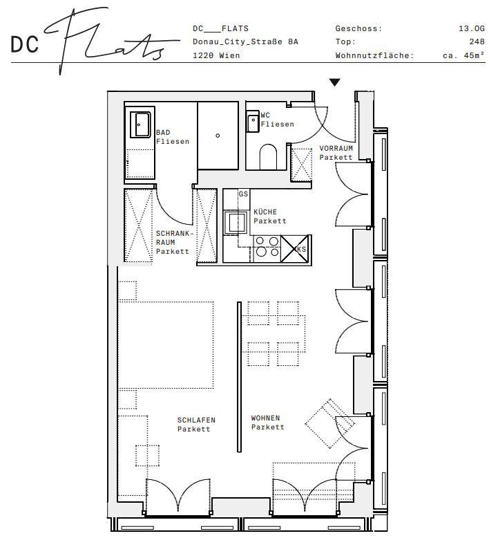 Plan_1220, Donau City S 8A_OG13_TOP 248