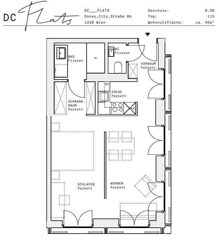 Plan_1220, Donau City S 8A_OG06_TOP 115