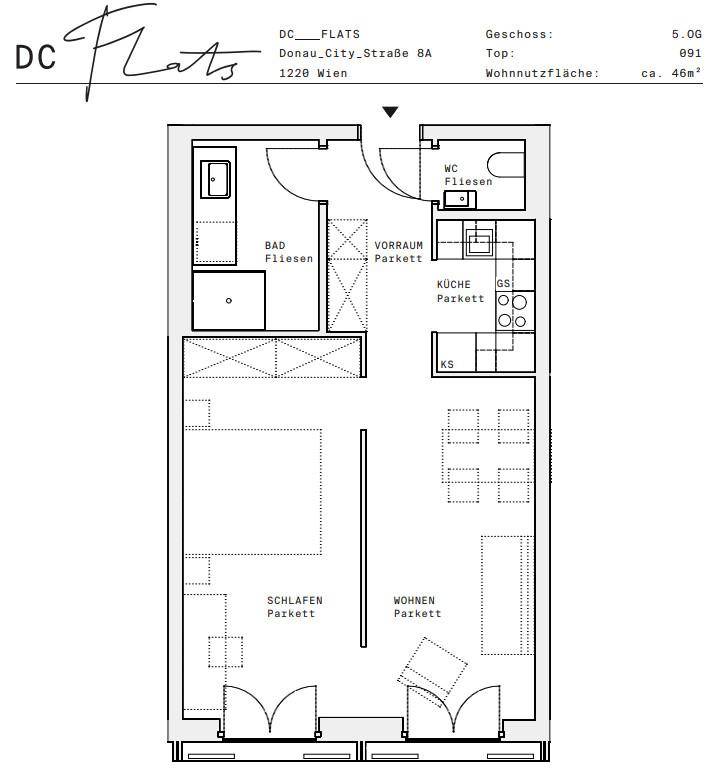 Plan_1220, Donau City S 8A_OG05_TOP 091