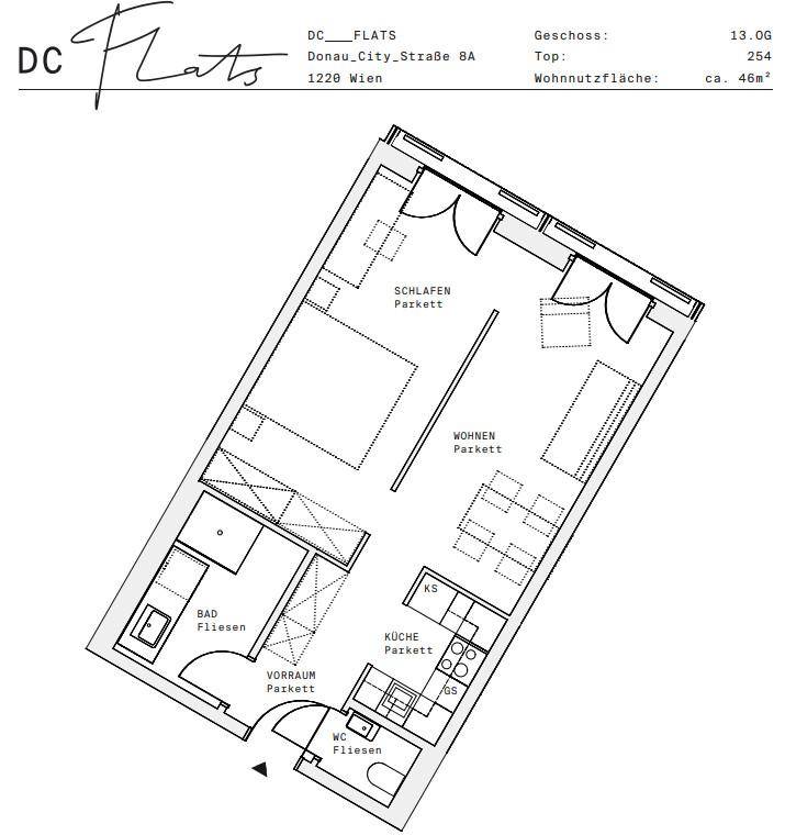 Plan_1220, Donau City S 8A_OG13_TOP 254