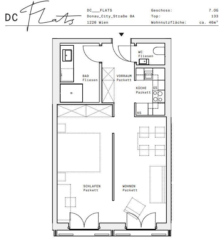 Plan_1220, Donau City S 8A_OG07_TOP 133