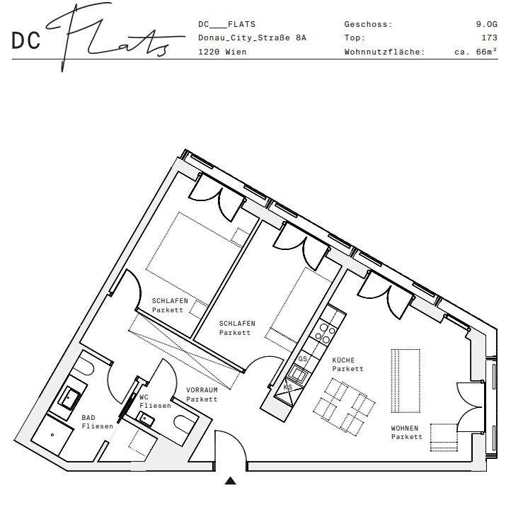 Plan_1220, Donau City S 8A_OG09_TOP 173