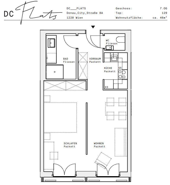 Plan_1220, Donau City S 8A_OG07_TOP 129