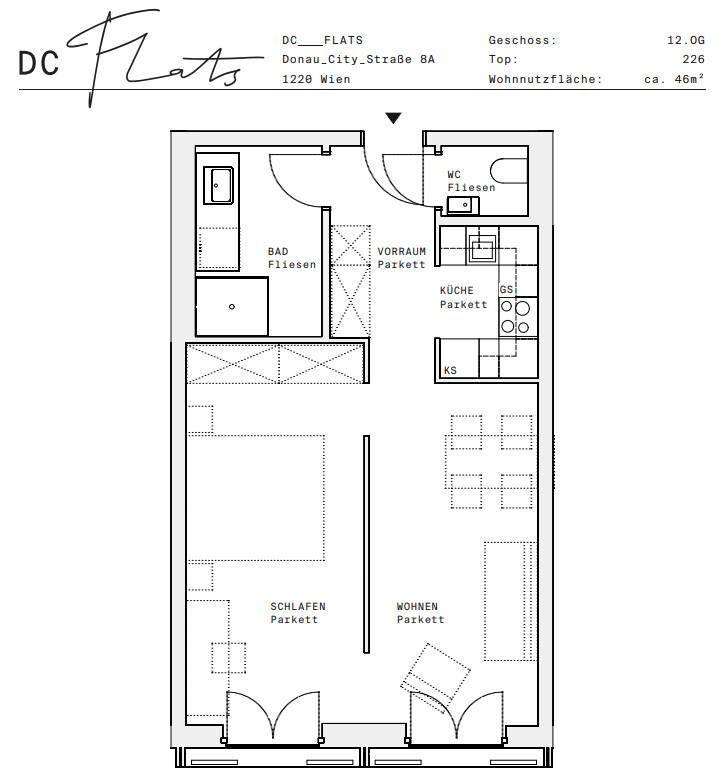 Plan_1220, Donau City S 8A_OG12_TOP 226