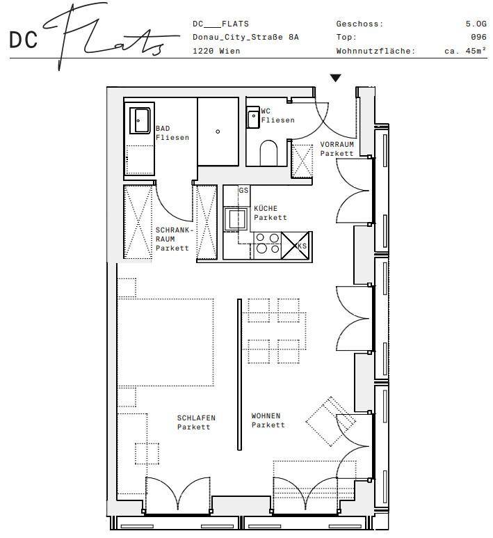 Plan_1220, Donau City S 8A_OG05_TOP 096
