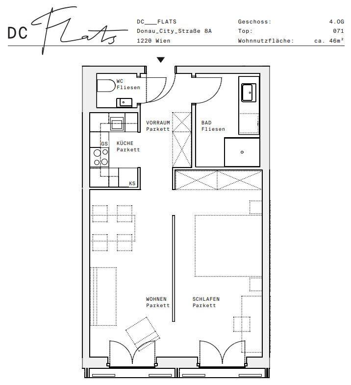 Plan_1220, Donau City S 8A_OG04_TOP 071