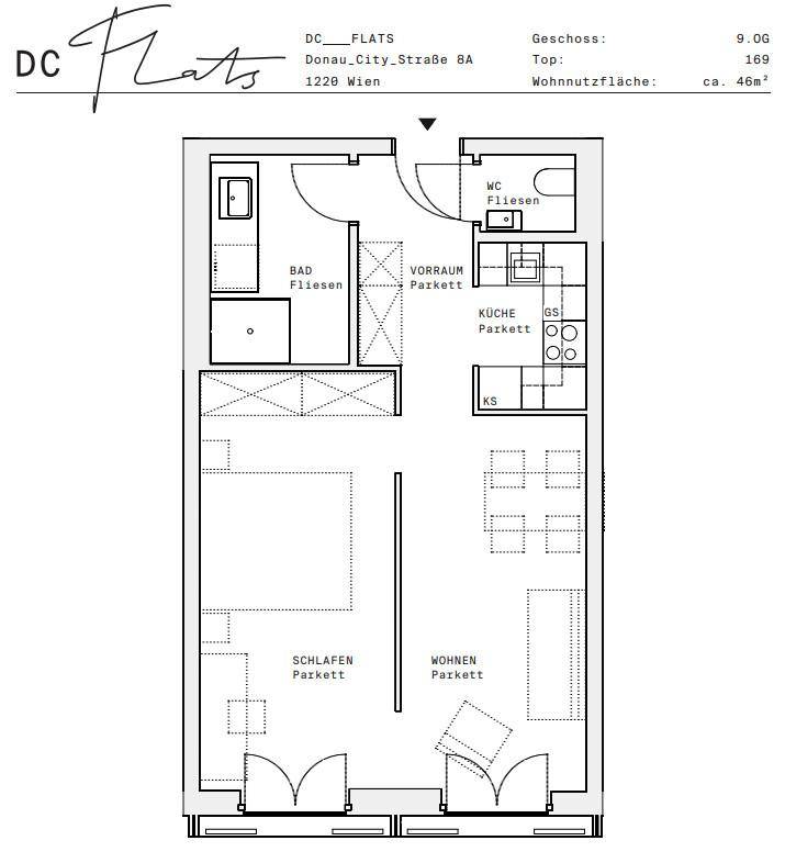 Plan_1220, Donau City S 8A_OG09_TOP 169