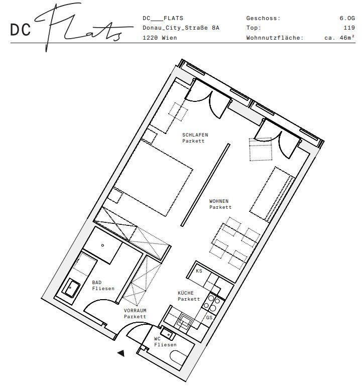 Plan_1220, Donau City S 8A_OG06_TOP 119
