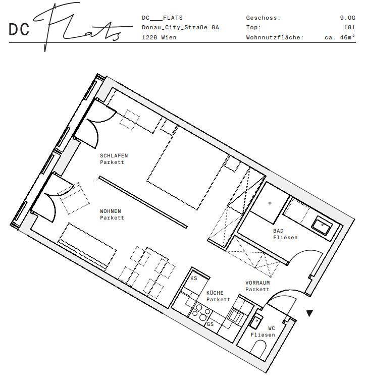 Plan_1220, Donau City S 8A_OG09_TOP 181