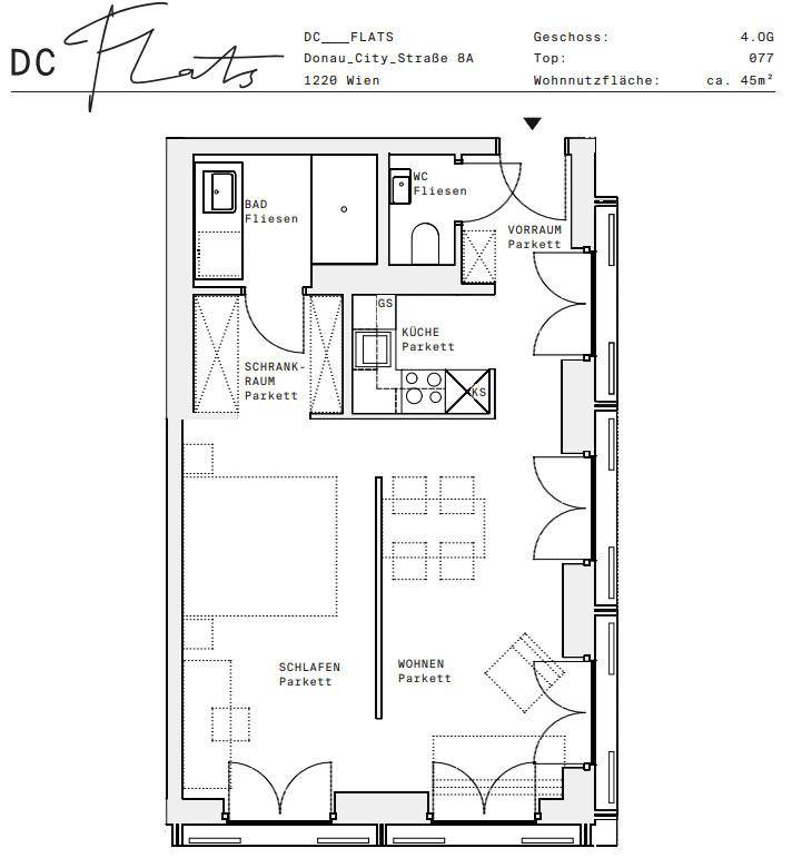 Plan_1220, Donau City S 8A_OG04_TOP 077