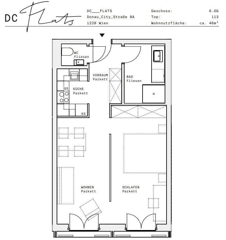 Plan_1220, Donau City S 8A_OG06_TOP 113