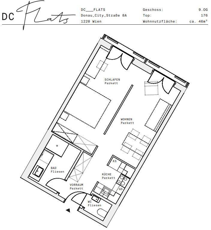 Plan_1220, Donau City S 8A_OG09_TOP 176