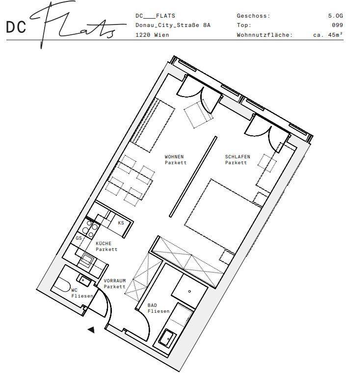 Plan_1220, Donau City S 8A_OG05_TOP 099