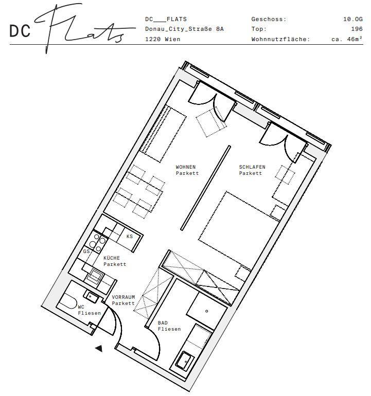 Plan_1220, Donau City S 8A_OG10_TOP 196
