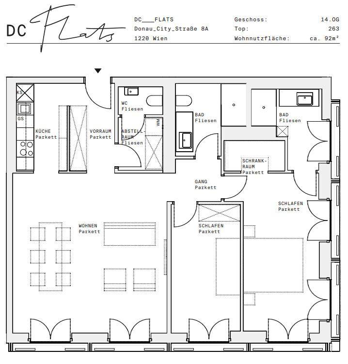 Plan_1220, Donau City S 8A_OG14_TOP 263