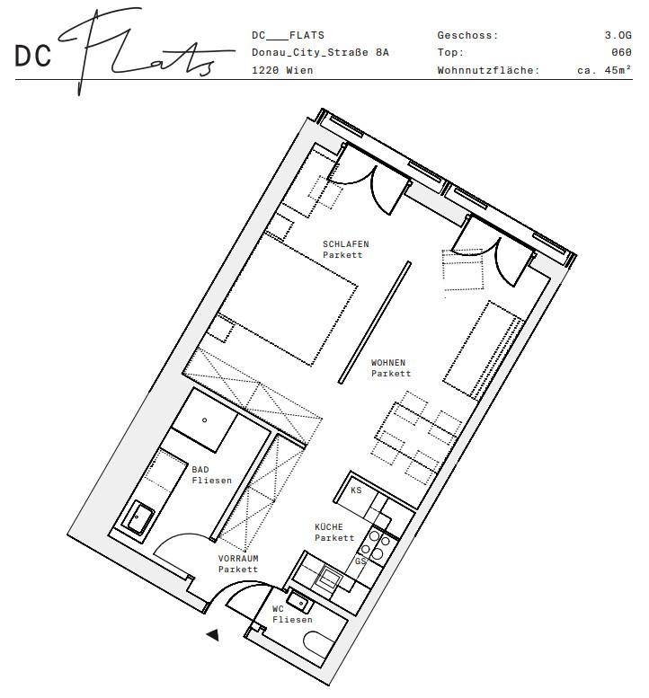 Plan_1220, Donau City S 8A_OG03_TOP 060
