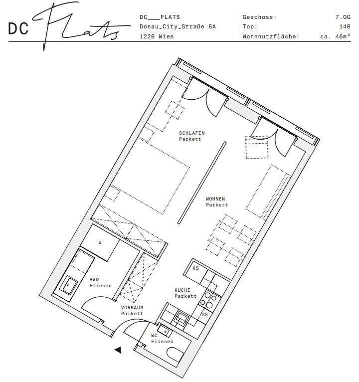Plan_1220, Donau City S 8A_OG07_TOP 140