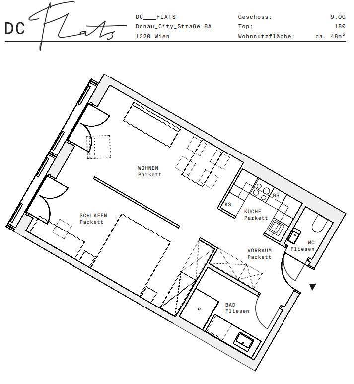 Plan_1220, Donau City S 8A_OG09_TOP 180