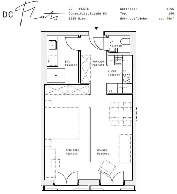 Plan_1220, Donau City S 8A_OG08_TOP 150