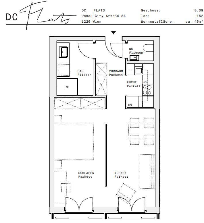 Plan_1220, Donau City S 8A_OG08_TOP 152