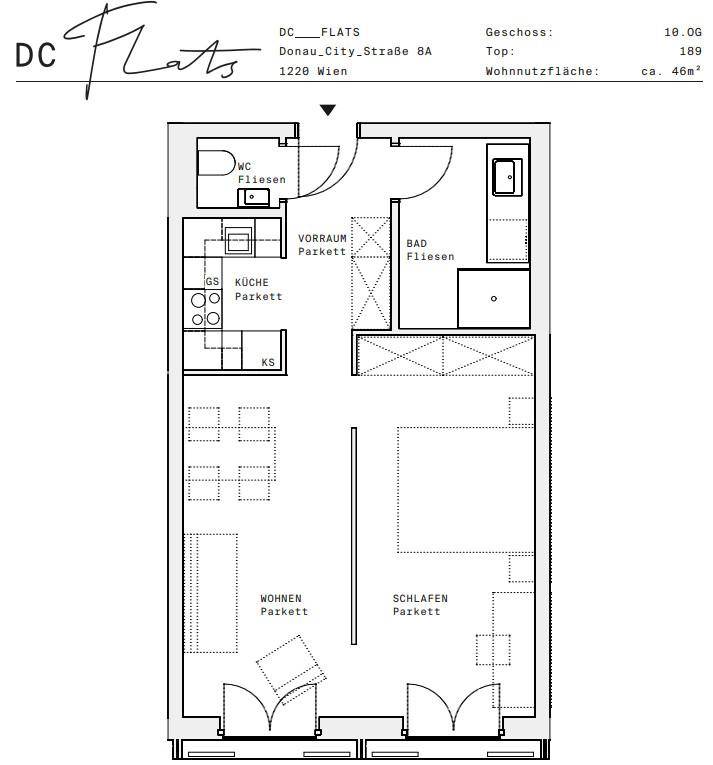 Plan_1220, Donau City S 8A_OG10_TOP 189