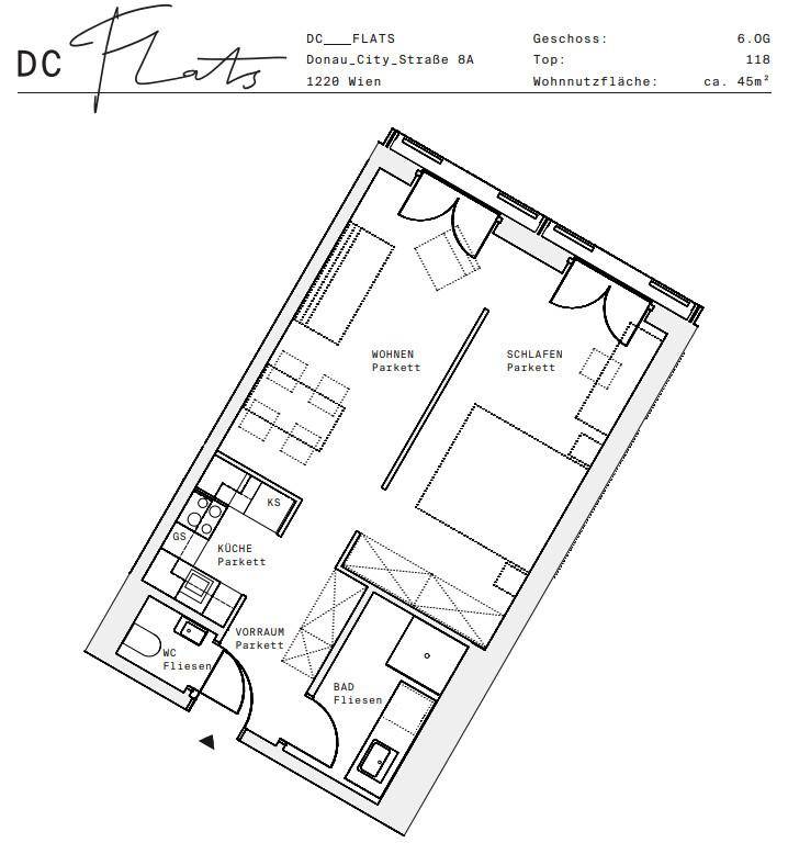 Plan_1220, Donau City S 8A_OG06_TOP 118