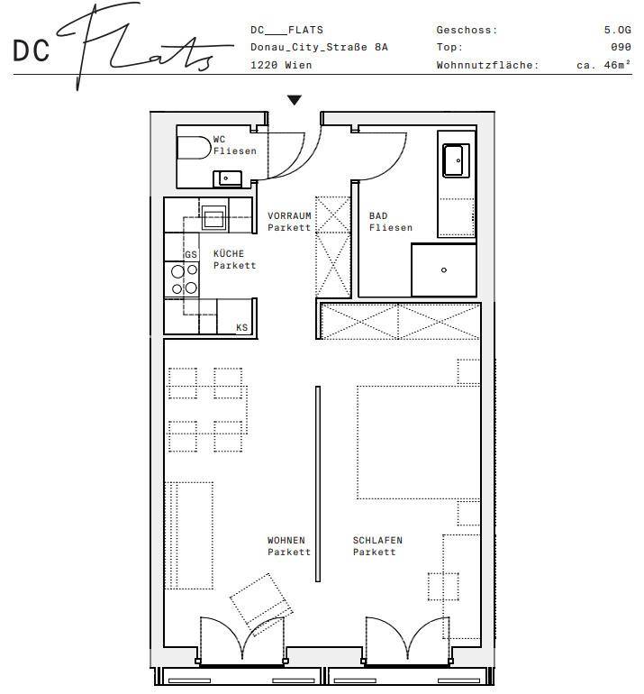 Plan_1220, Donau City S 8A_OG05_TOP 090