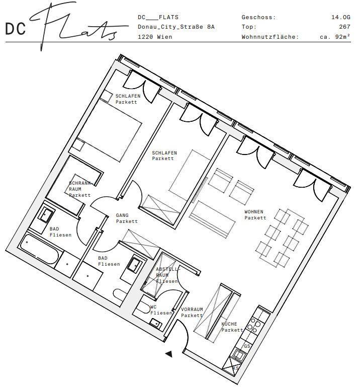 Plan_1220, Donau City S 8A_OG14_TOP 267
