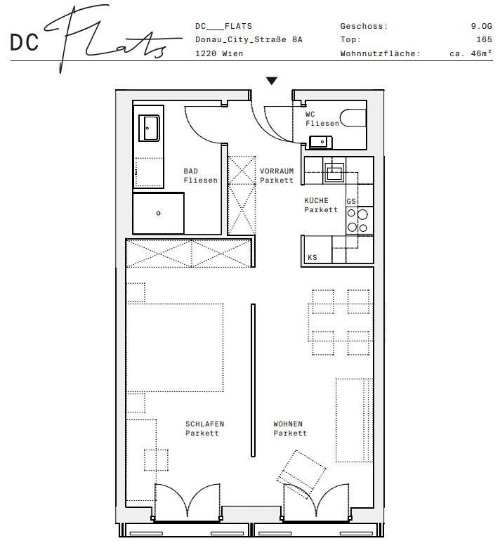 Plan_1220, Donau City S 8A_OG09_TOP 165