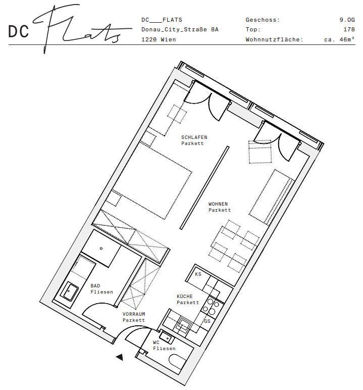 Plan_1220, Donau City S 8A_OG09_TOP 178
