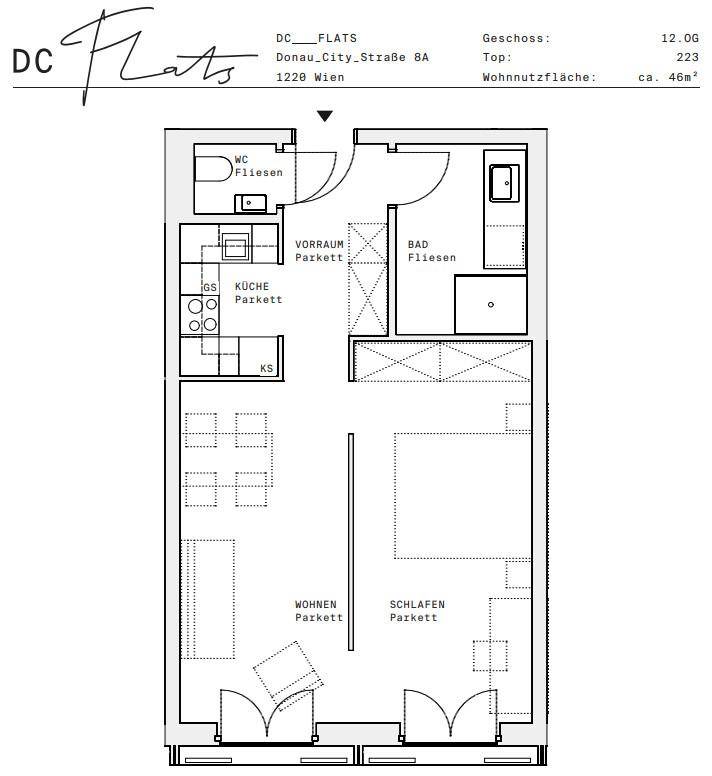 Plan_1220, Donau City S 8A_OG12_TOP 223