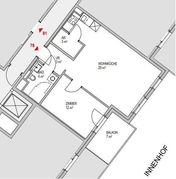 Plan_1160, Zöchbauers 3-7 Top 1_78