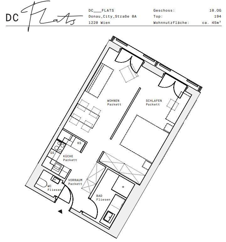 Plan_1220, Donau City S 8A_OG10_TOP 194