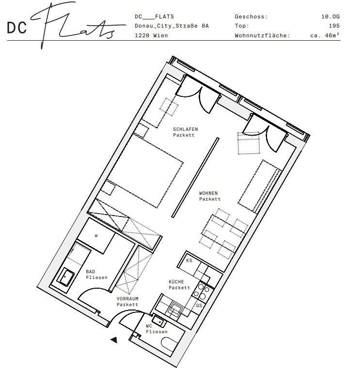 Plan_1220, Donau City S 8A_OG10_TOP 195