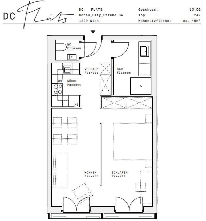 Plan_1220, Donau City S 8A_OG13_TOP 242