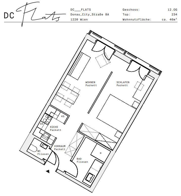 Plan_1220, Donau City S 8A_OG12_TOP 234
