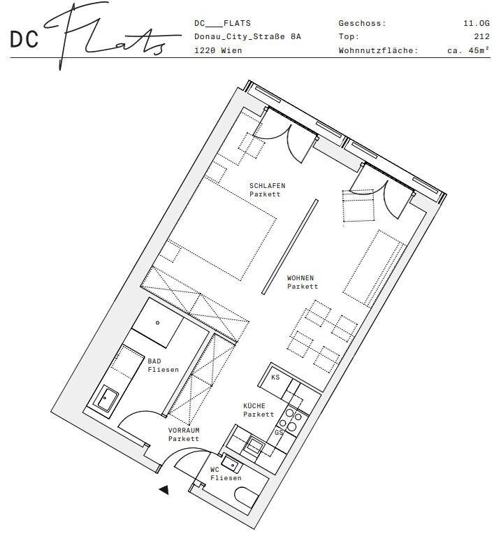 Plan_1220, Donau City S 8A_OG11_TOP 212