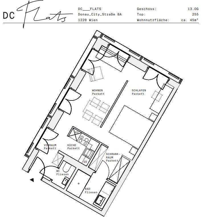 Plan_1220, Donau City S 8A_OG13_TOP 255