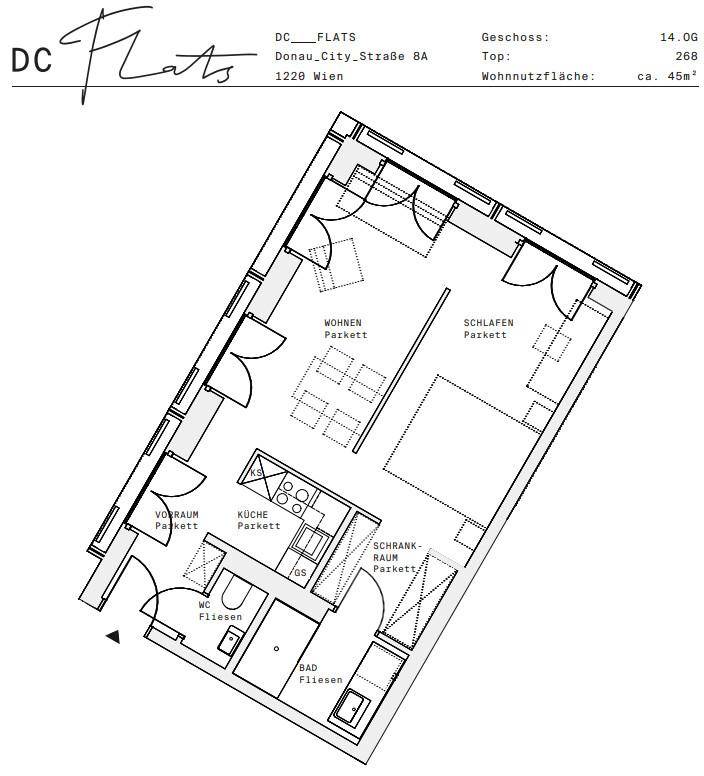 Plan_1220, Donau City S 8A_OG14_TOP 268