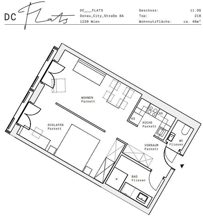 Plan_1220, Donau City S 8A_OG11_TOP 218