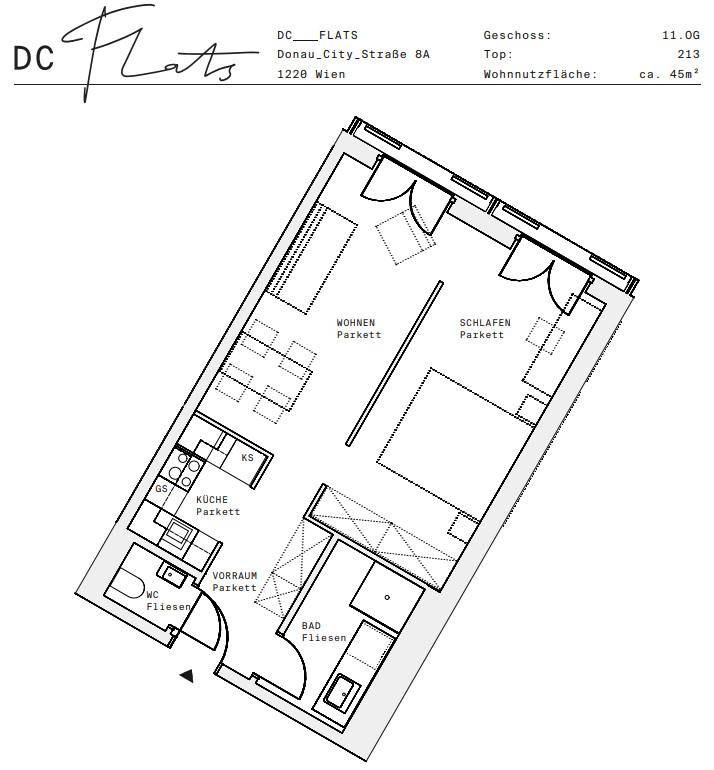 Plan_1220, Donau City S 8A_OG11_TOP 213