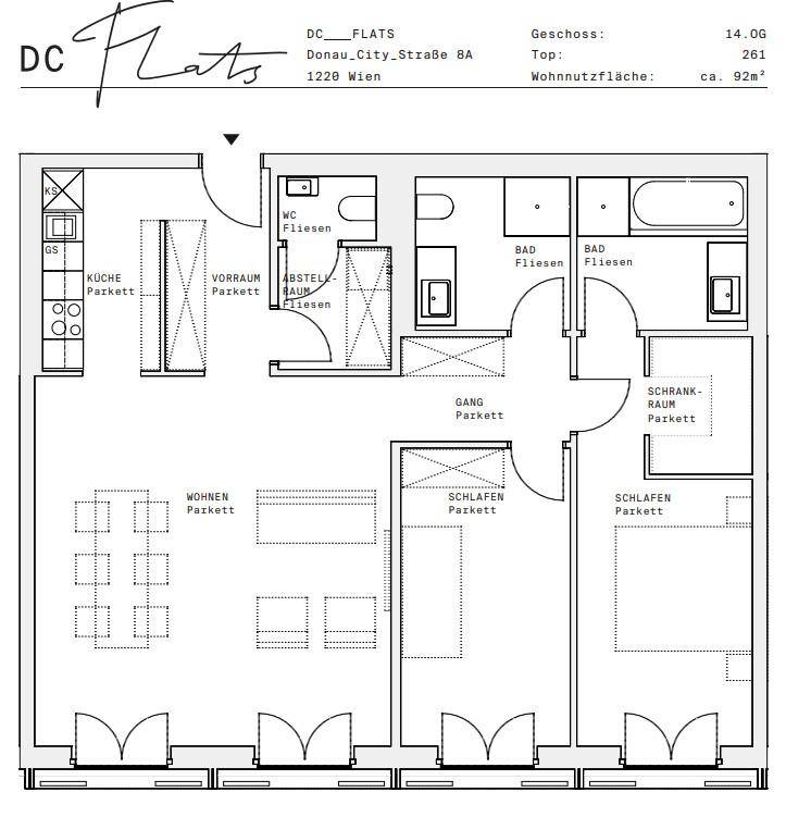 Plan_1220, Donau City S 8A_OG14_TOP 261