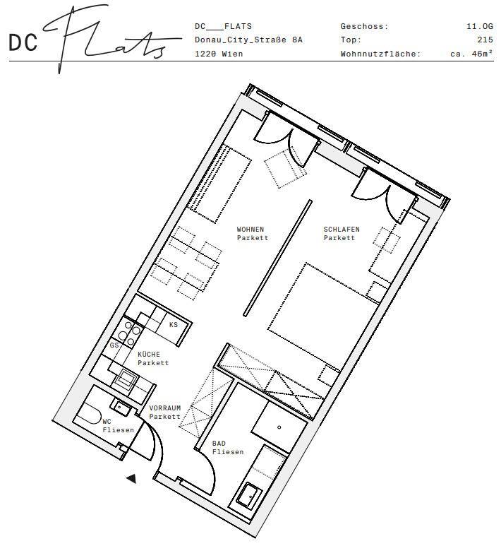 Plan_1220, Donau City S 8A_OG11_TOP 215