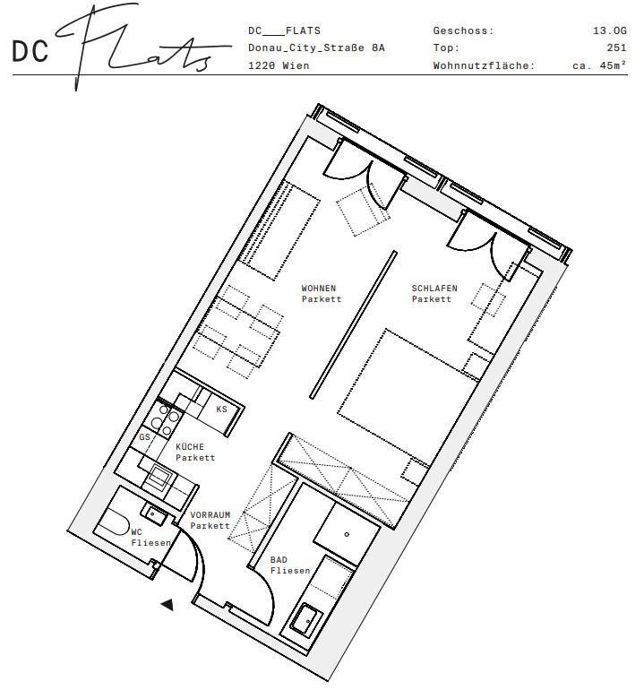 Plan_1220, Donau City S 8A_OG13_TOP 251