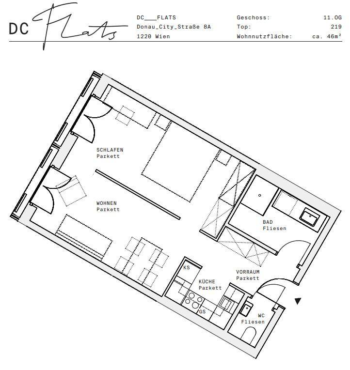 Plan_1220, Donau City S 8A_OG11_TOP 219
