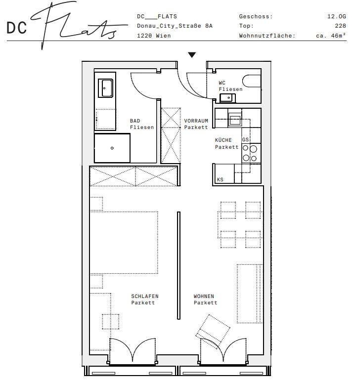 Plan_1220, Donau City S 8A_OG12_TOP 228