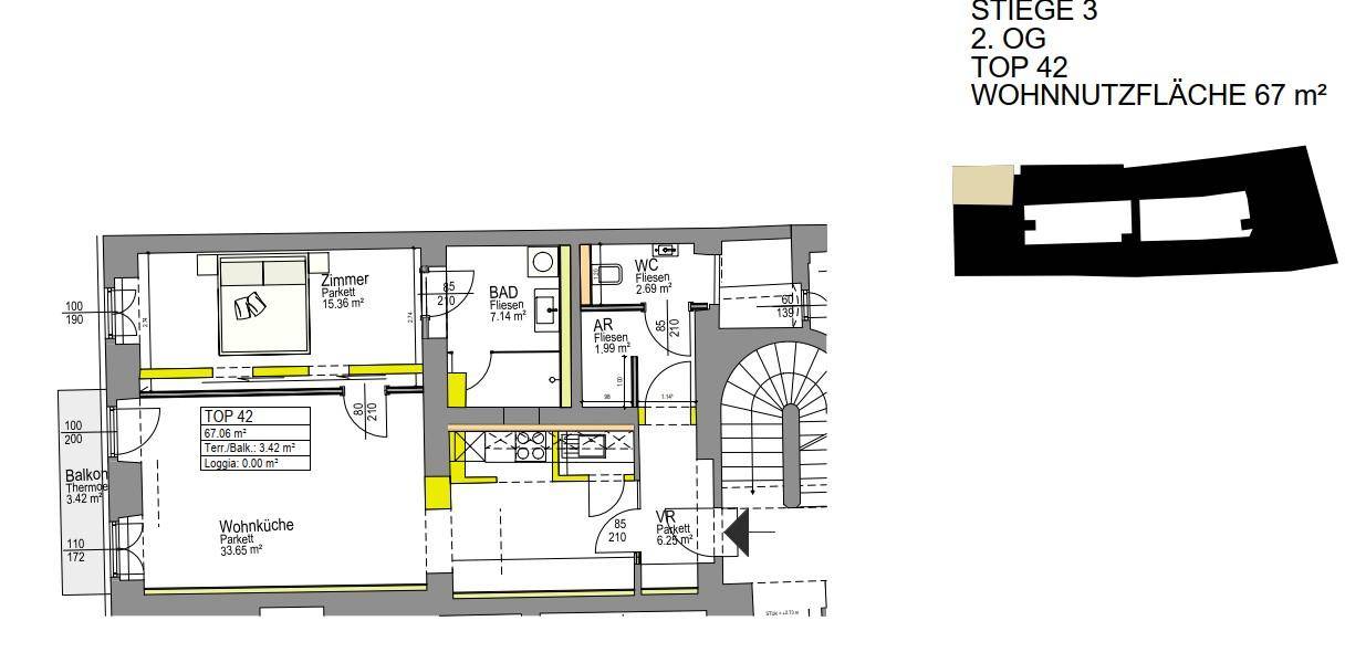 Grundriss Top 42